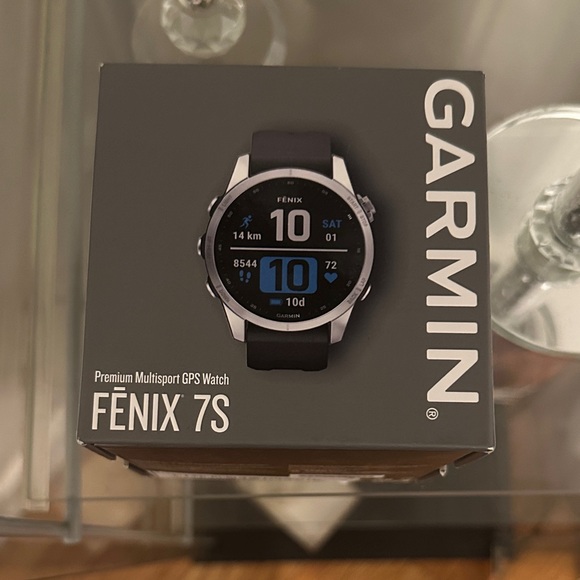 Garmin Fenix 7S Silver and Black Smartwatch